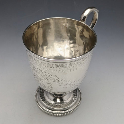 1862 年英國古董純銀(925 銀)馬克杯 133 克亨利威爾金森